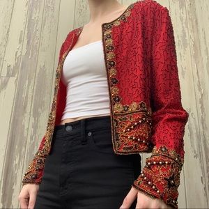 Vintage Laurence Kazar Beaded Jacket